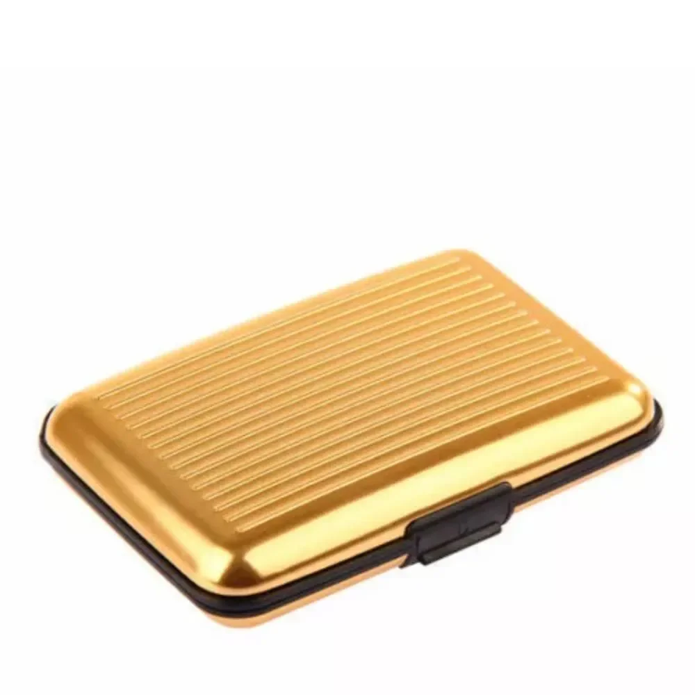 Pocket Waterproof Business ID Credit Card Wallet Holder Aluminum Metal RFID Case